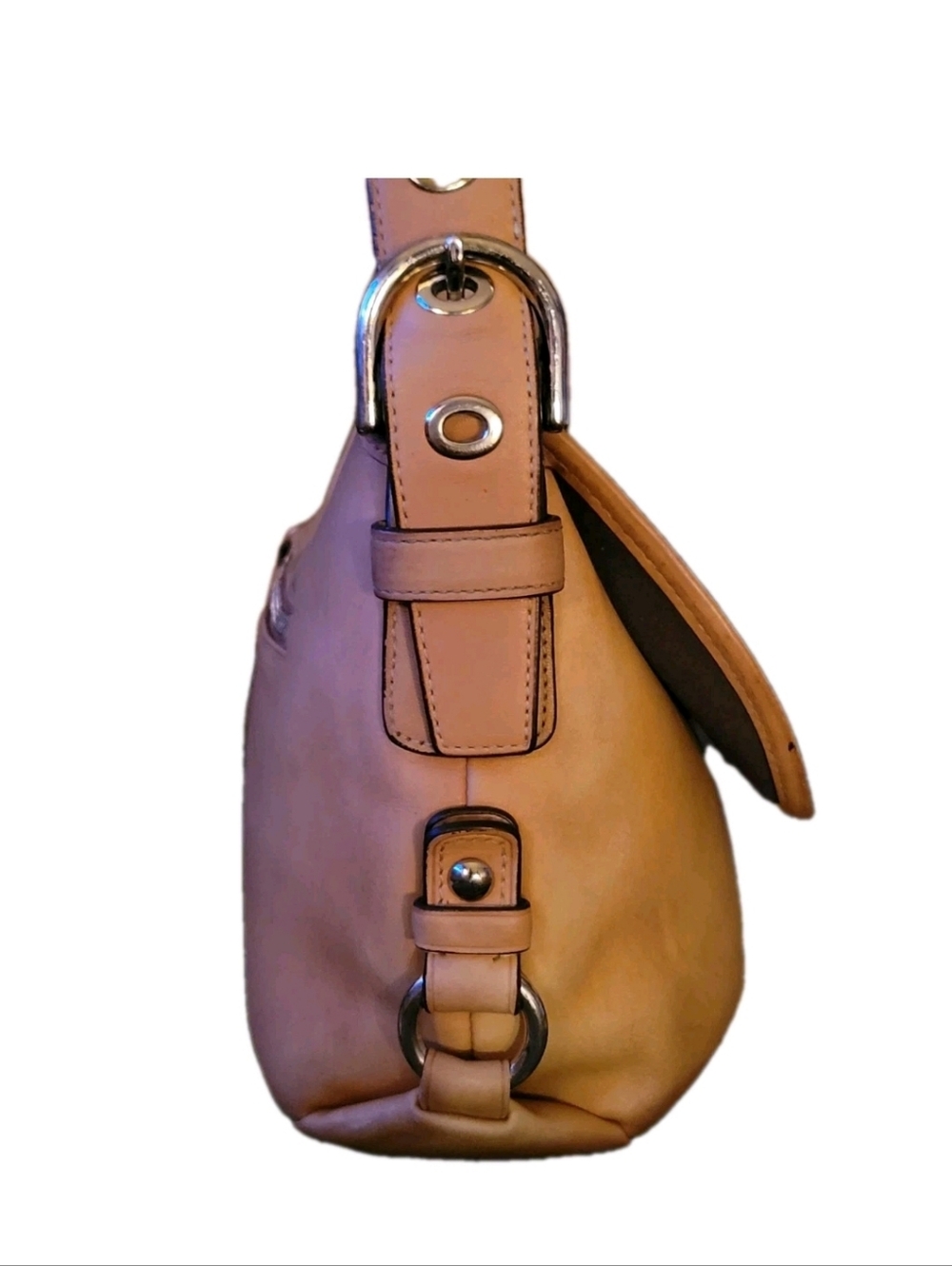 Vintage Coach Legacy Nubuck/Tan Crossbody/Shoulder Bag - Medium Turn-lock F15170 - Picture 3 of 16